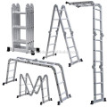 escalera de mano ancha / escalera plegable de aluminio / pies de goma escalera de mano